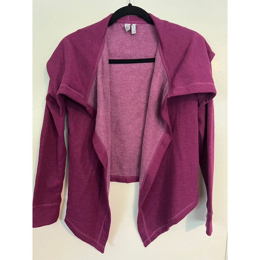 Z by Zella Caspia Purple Drape Jacket Cardigan XL BNWT